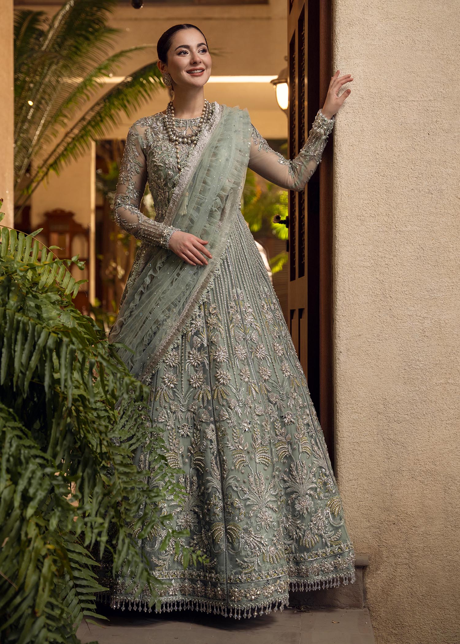Crimson Bridal Collection Net Maxi Replica