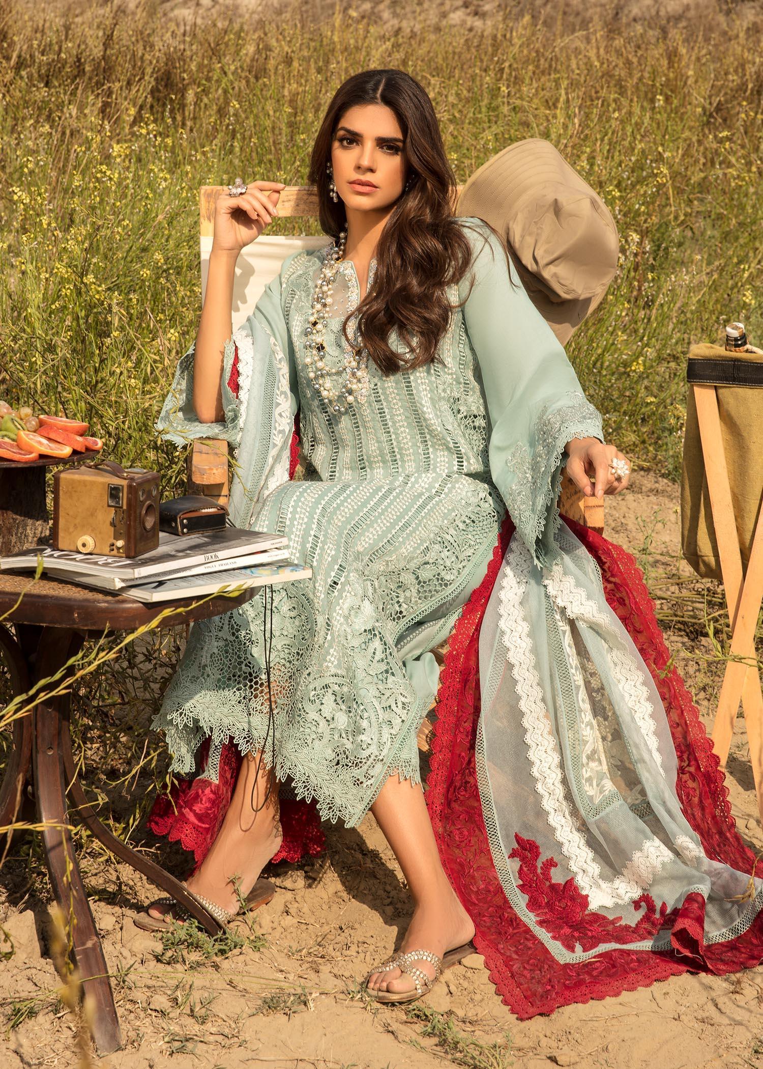 Alternative view of Crimson X Saira Shakira Opel Luxury Lawn Collection Replica