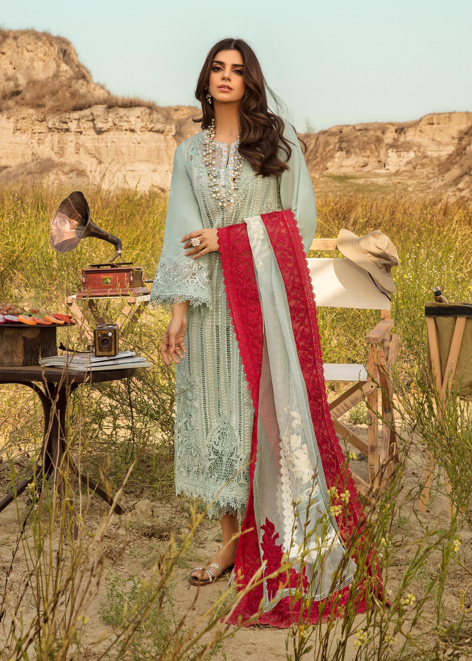Crimson X Saira Shakira Opel Luxury Lawn Collection Replica