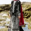 Zaha Black Luxury Lawn Collection Replica