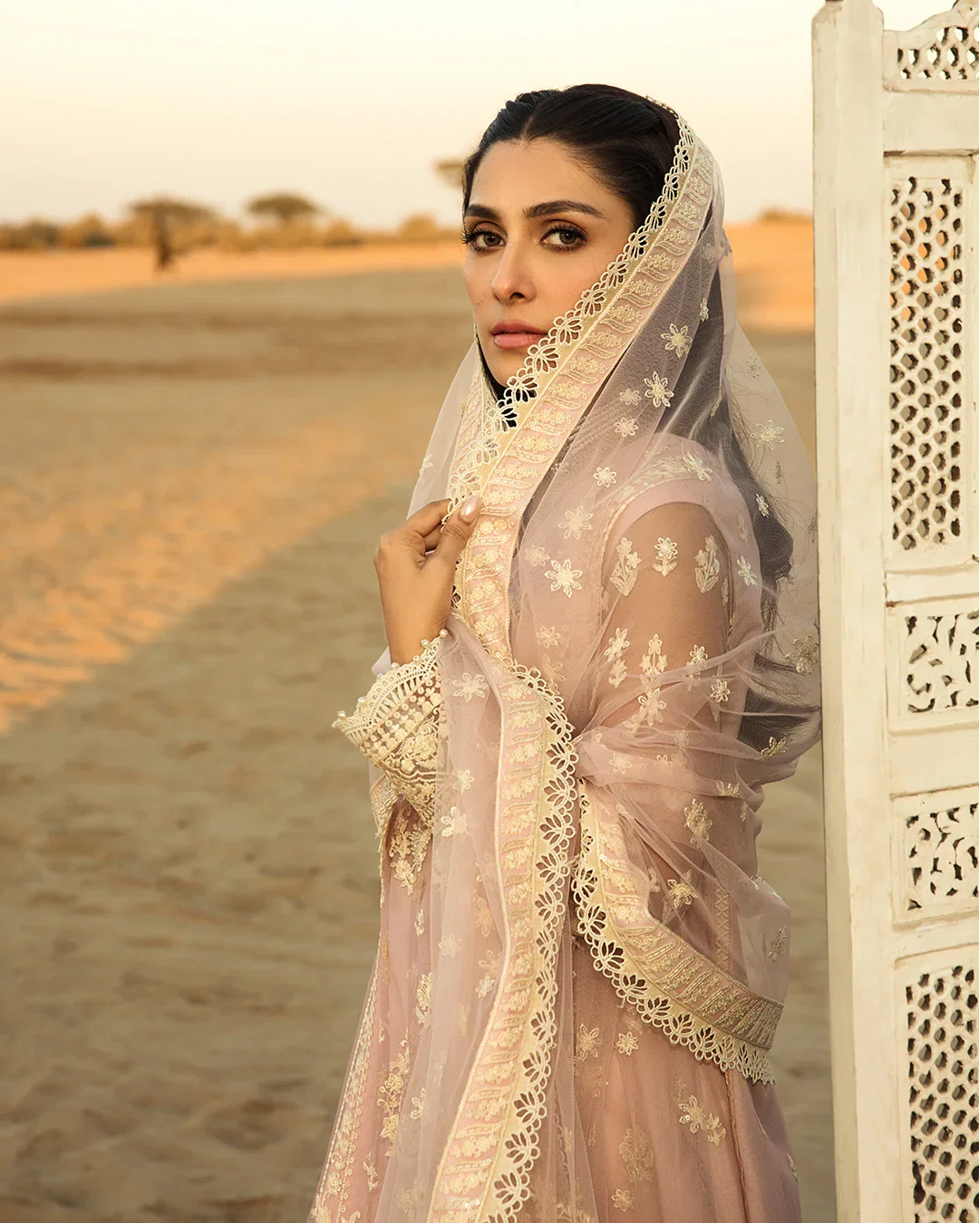 Faiza Saqlain Pink Luxury Lawn Collection Replica - Image 4