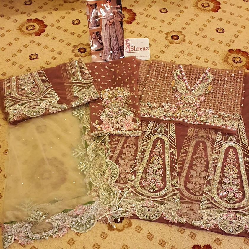 Elaf Shehr Bano Bridal Collection Net Maxi Replica - Image 7