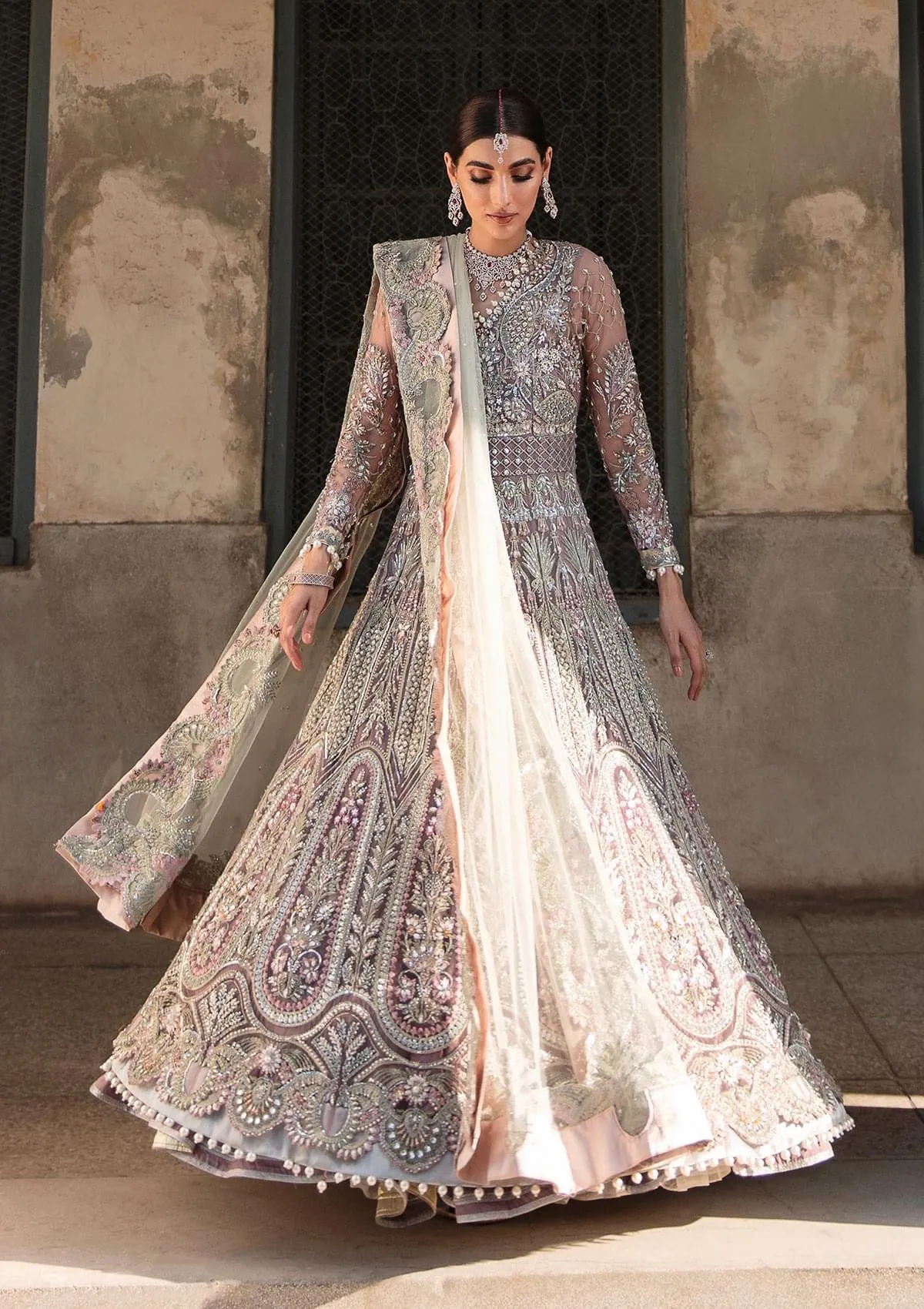 Elaf Shehr Bano Bridal Collection Net Maxi Replica - Image 2