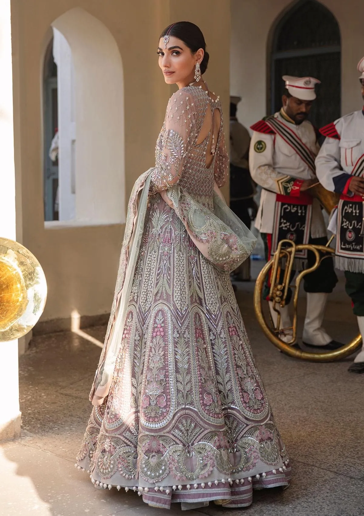 Elaf Shehr Bano Bridal Collection Net Maxi Replica - Image 3