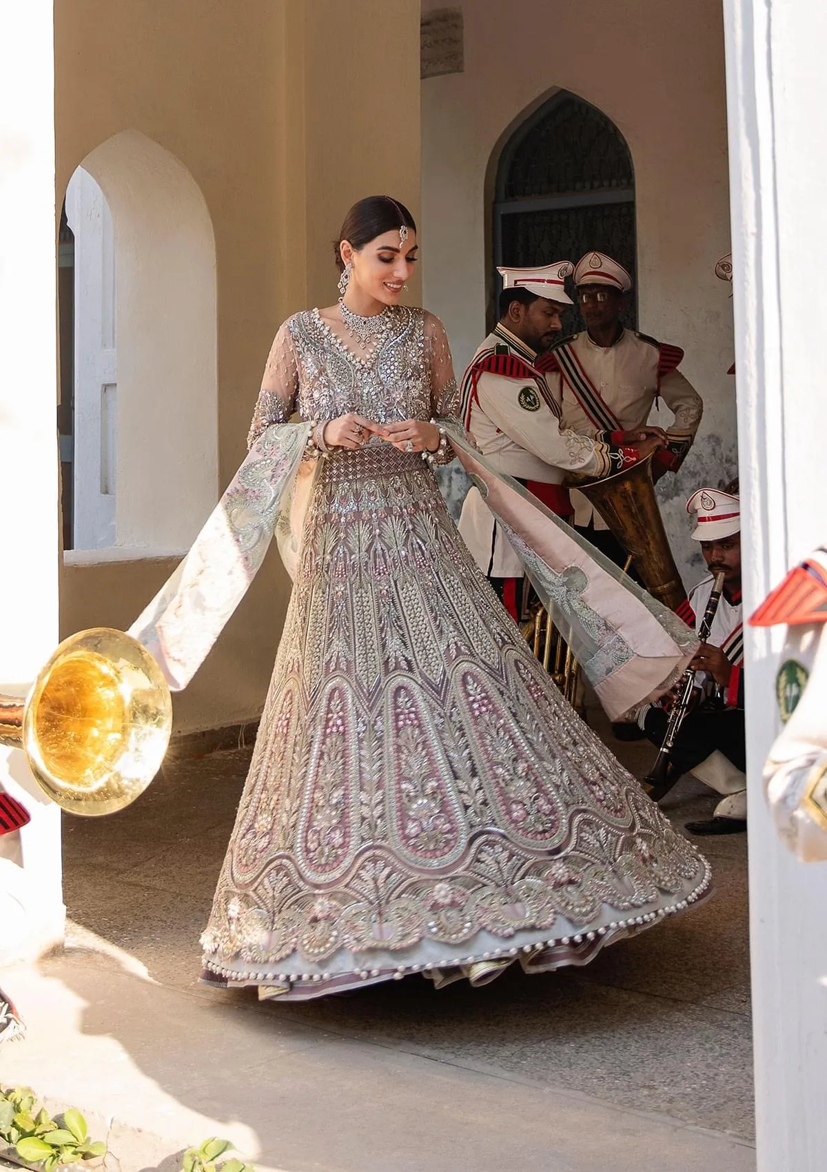 Elaf Shehr Bano Bridal Collection Net Maxi Replica - Image 6