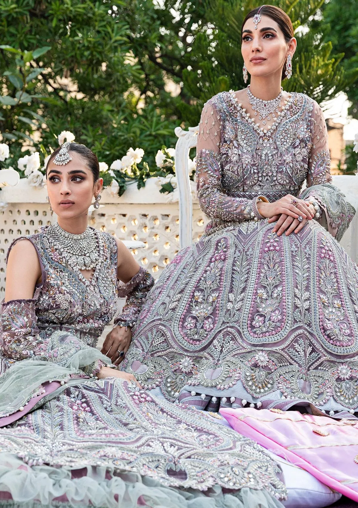 Elaf Shehr Bano Bridal Collection Net Maxi Replica - Image 5