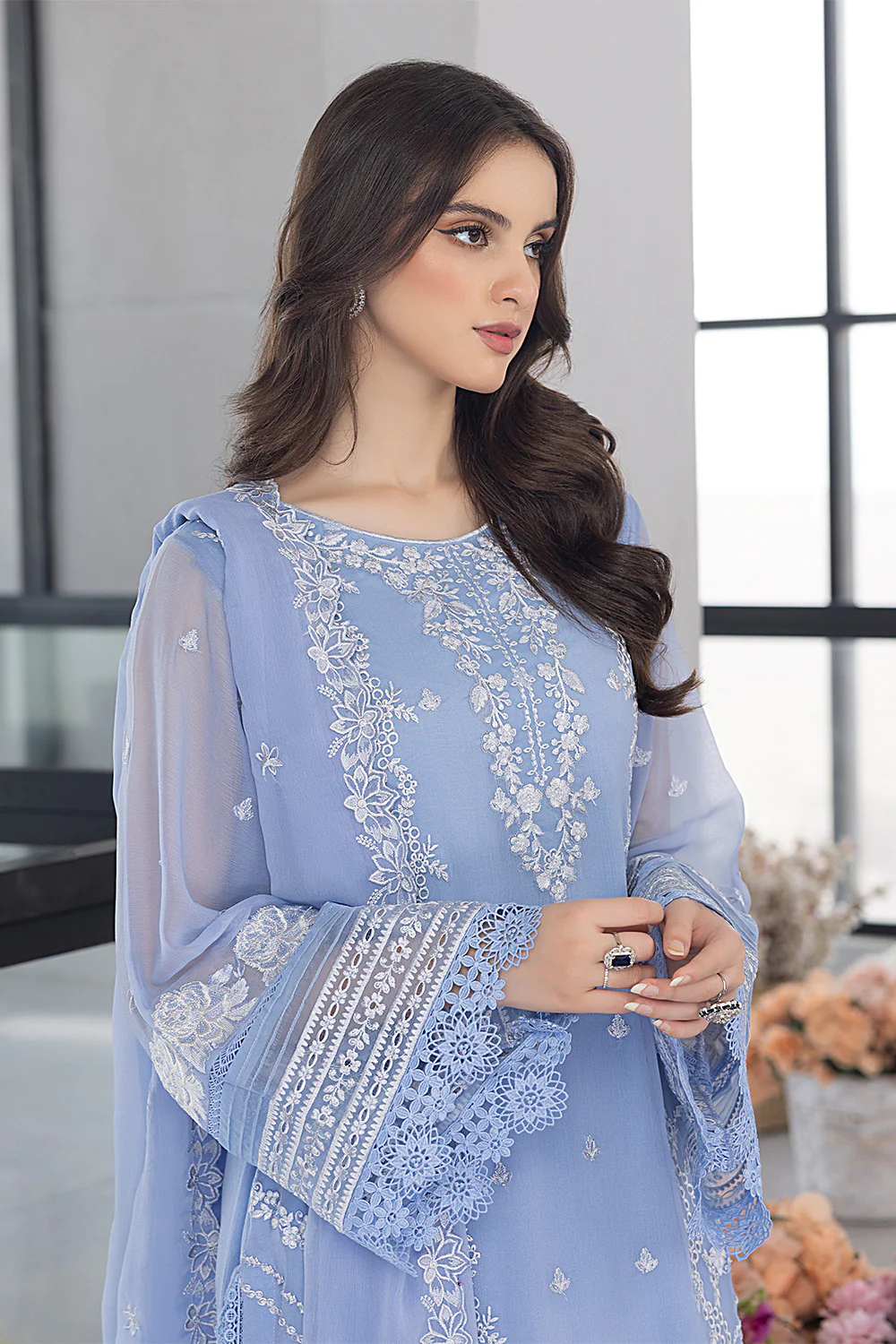 Azure Blue Formal Collection Organza Replica - Image 2