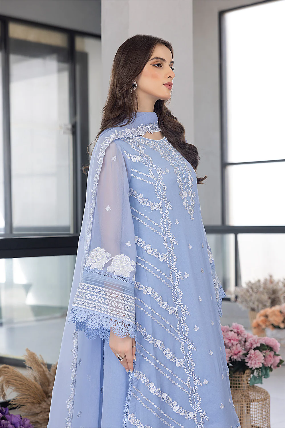Azure Blue Formal Collection Organza Replica - Image 4