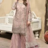 Imrozia Peach Gharara Collection Net Replica