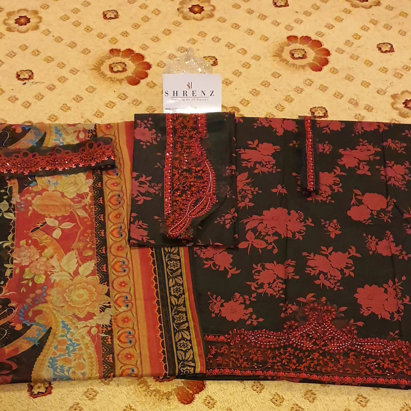 Maria B Black Digital Printed Lawn Collection Replica - Image 4