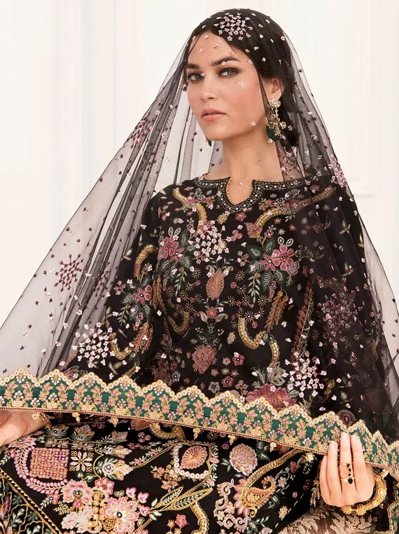 Baroque Black Formal Collection Net Replica - Image 4