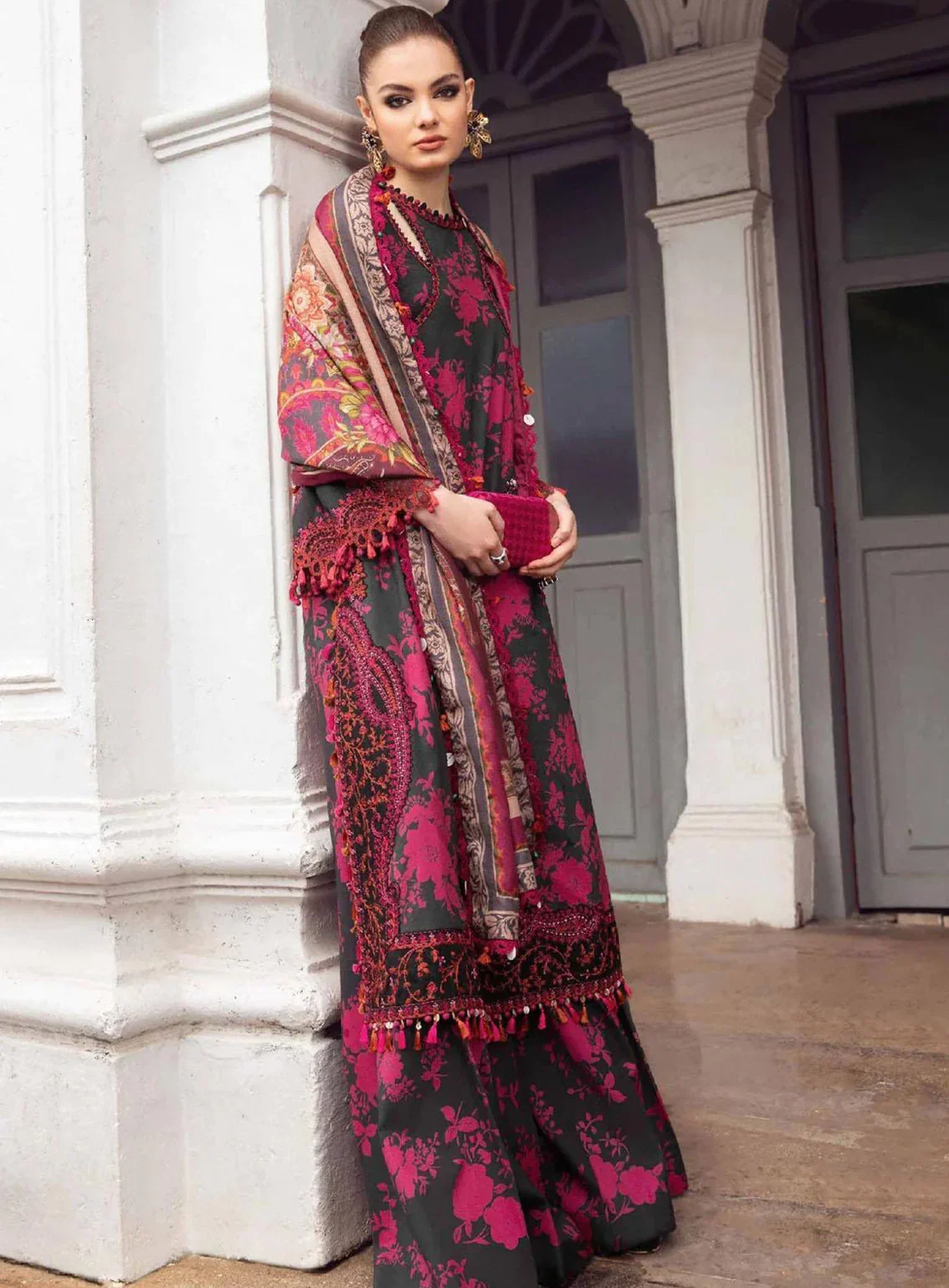 Maria B Black Digital Printed Lawn Collection Replica - Image 2
