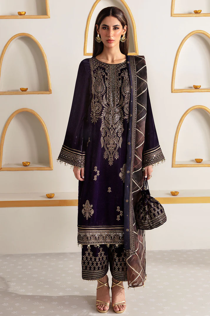 Jazmin Purple Formal Collection Velvet Replica