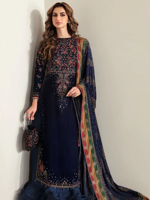 Jazmin Blue Formal Collection Velvet Replica