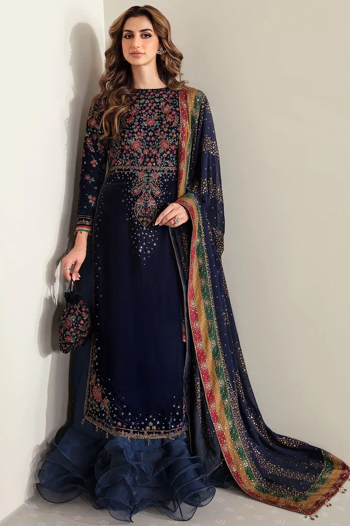 Jazmin Blue Formal Collection Velvet Replica