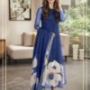 Lulusar Blue Silk Formal Collection Replica