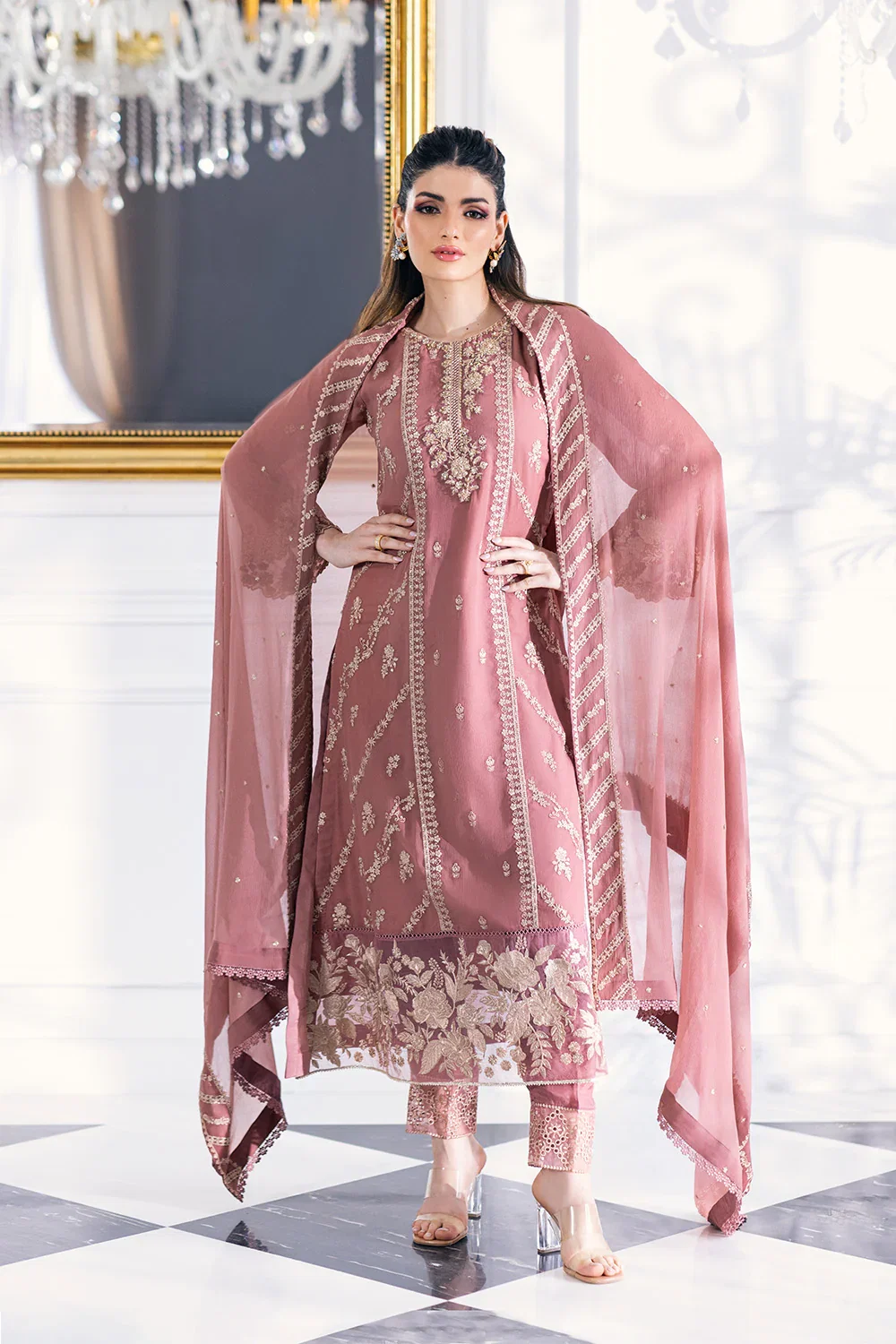 Azure Peach Formal Collection Chiffon Replica