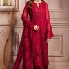 Emaan Adeel Red Formal Collection Net Replica
