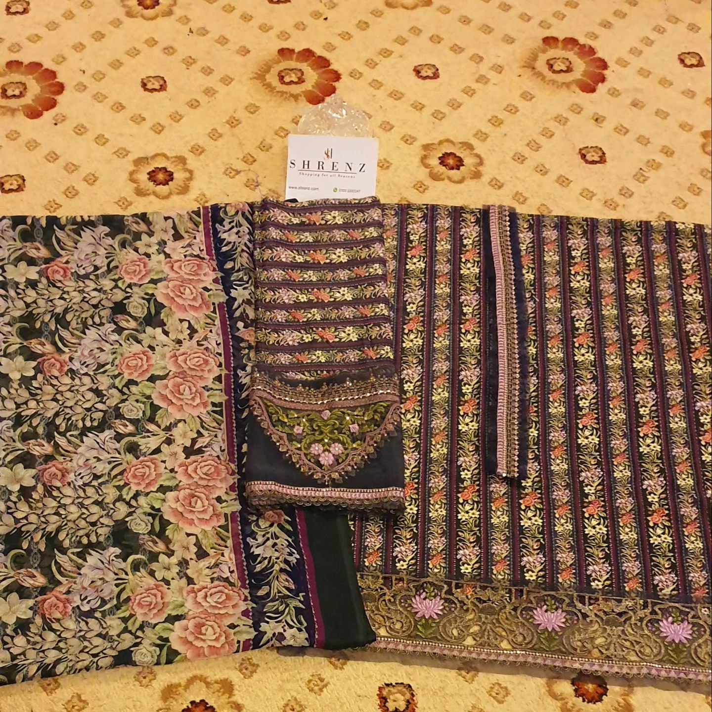 Maria B Mprint Blue Printed Lawn Collection Replica - Image 5