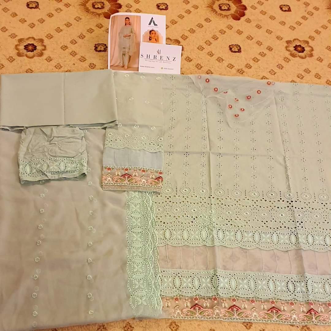 Adan Libas Pistachio Luxury Lawn Collection Replica - Image 3