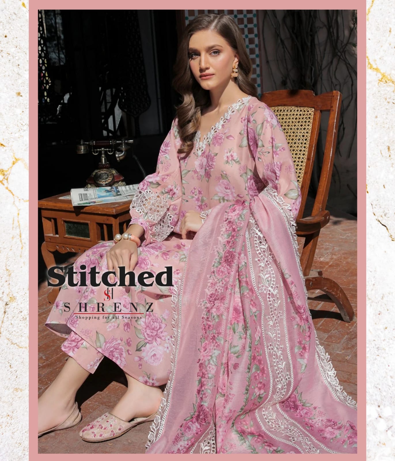 Baroque 3 Piece Stitched Lawn Pret Collection