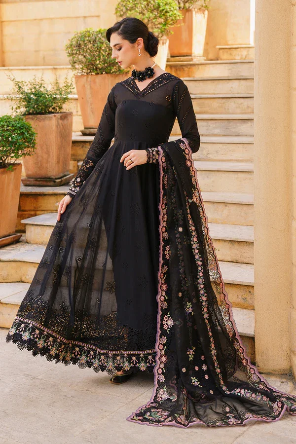 Baroque Black Luxury Lawn Collection Replica - Image 4