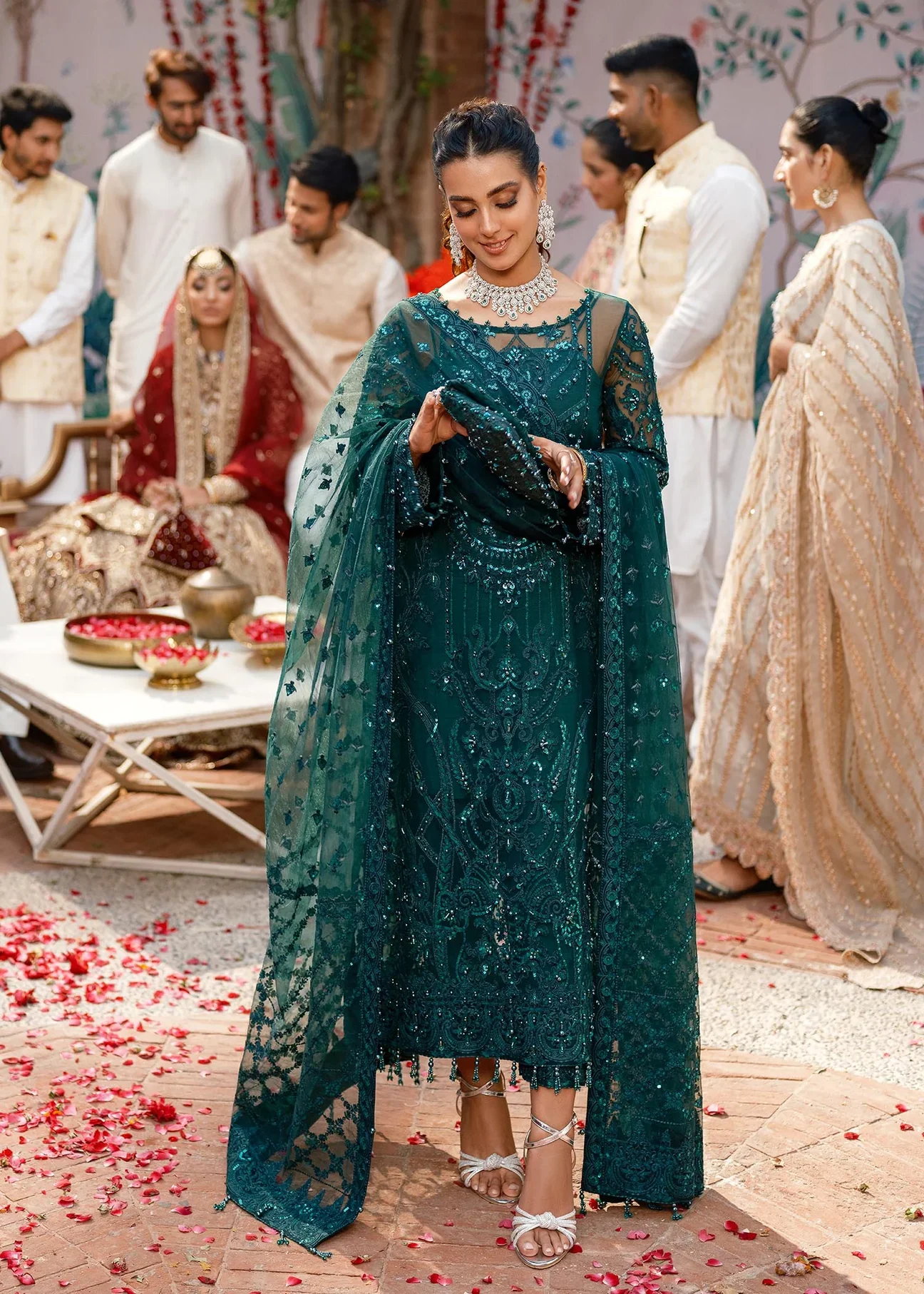 Kanwal Malik Zinc Exclusive Formal Collection Organza Replica - Image 5