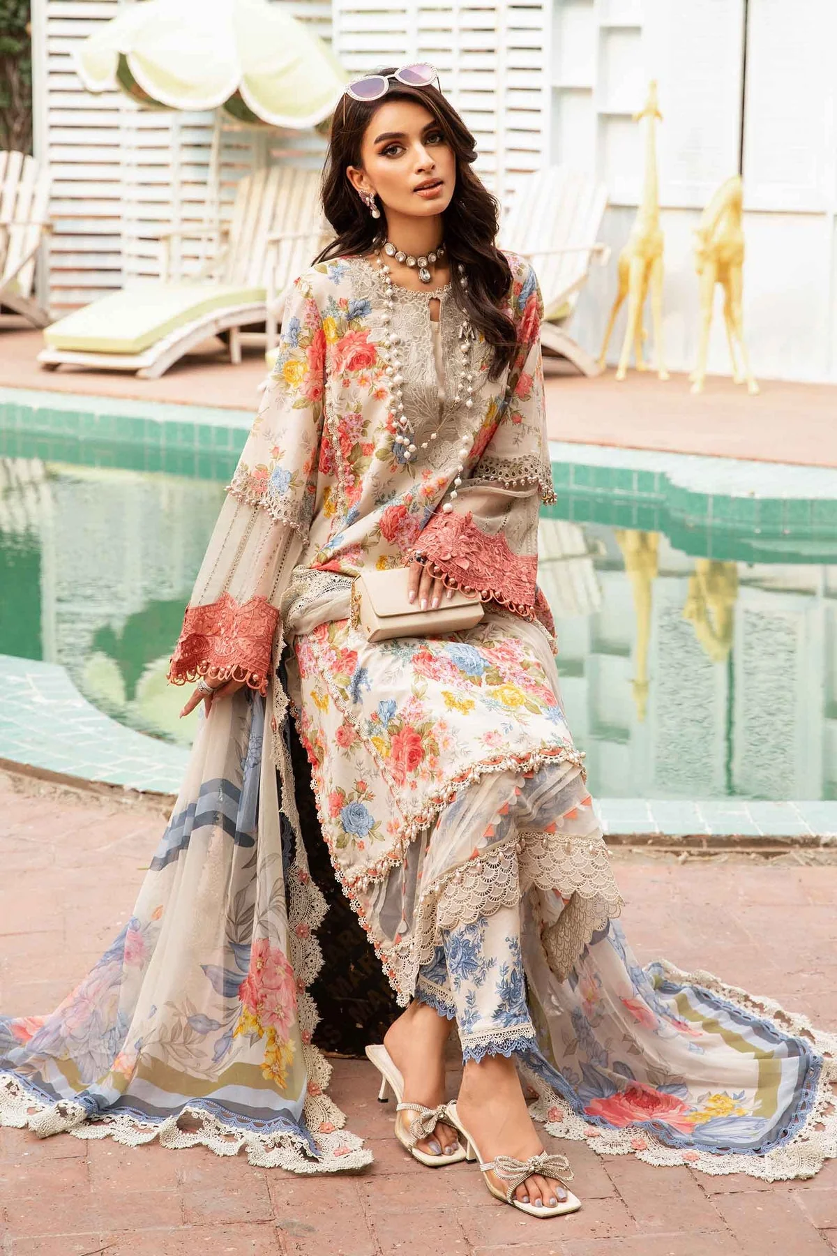 Maria B Multi Digital Printed Lawn Collection Replica - Image 4