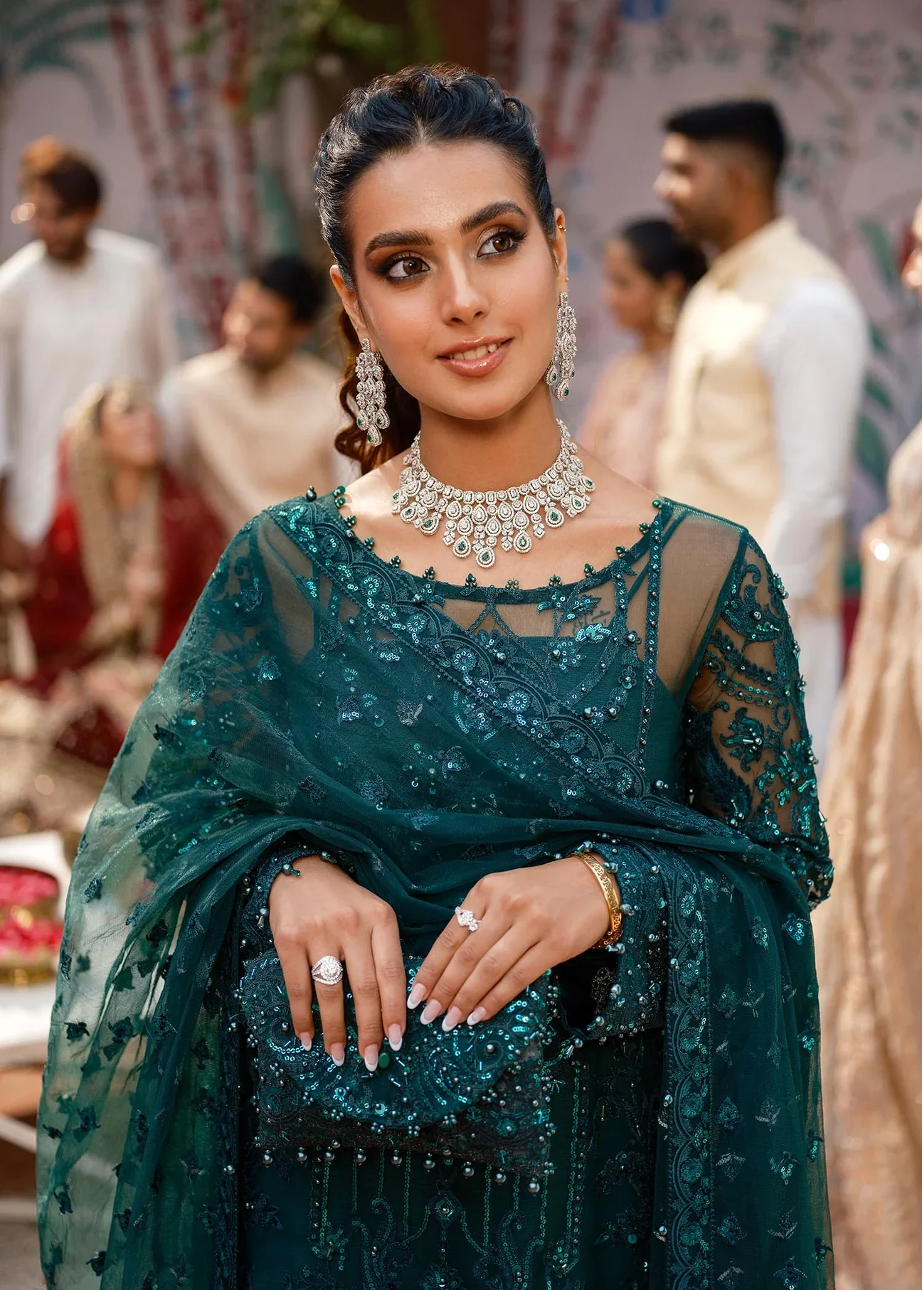 Kanwal Malik Zinc Exclusive Formal Collection Organza Replica - Image 4