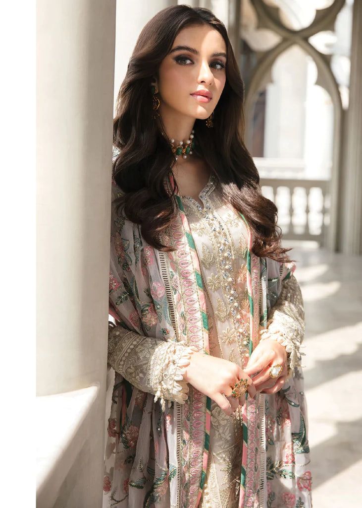 Gulaal White Formal Collection Chiffon Replica - Image 3