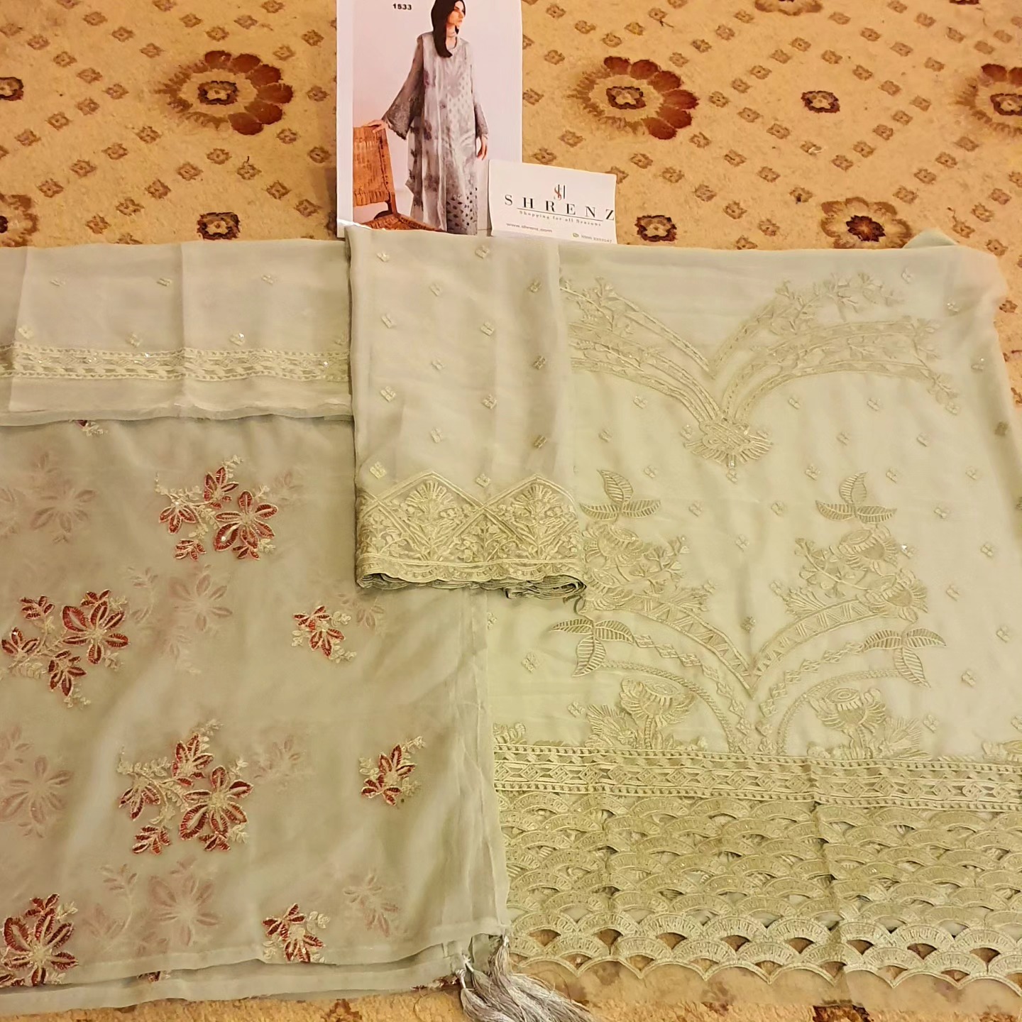 Flossie Pistachio Formal Collection Chiffon Replica - Image 4