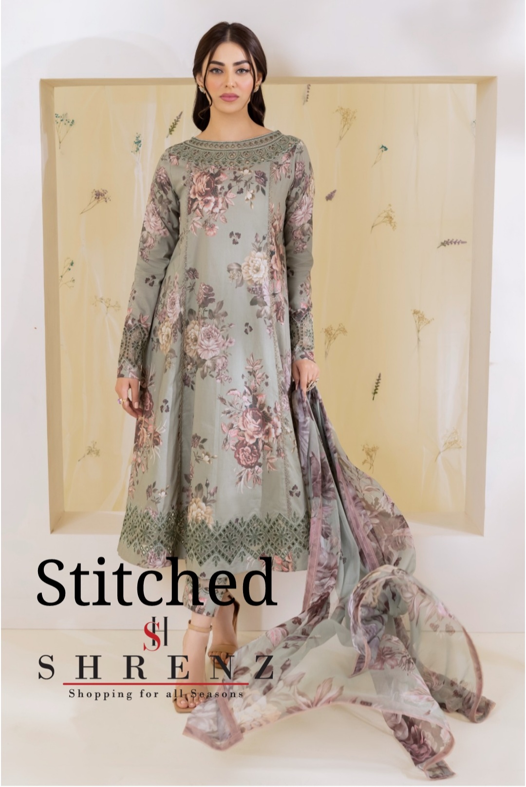 Iznik Seagreen 3 Piece Stitched Lawn Pret Collection