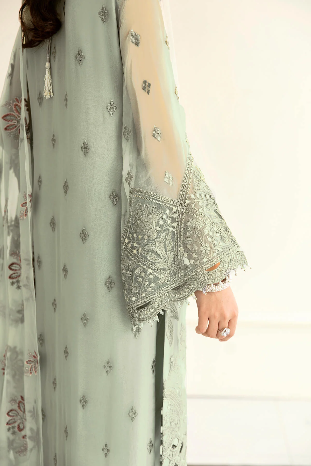 Flossie Pistachio Formal Collection Chiffon Replica - Image 2