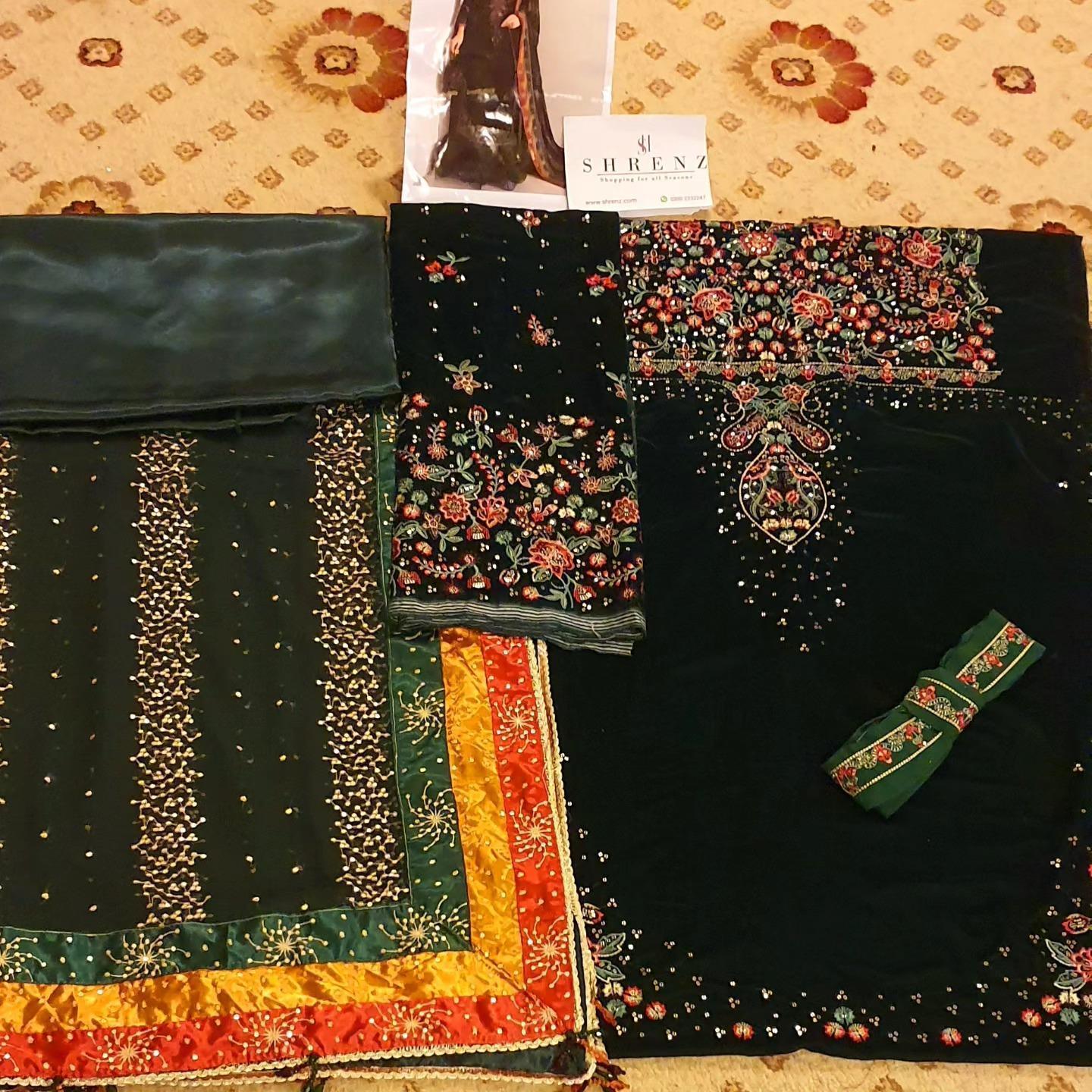 Alternative view of Jazmin Green Formal Collection Velvet Replica
