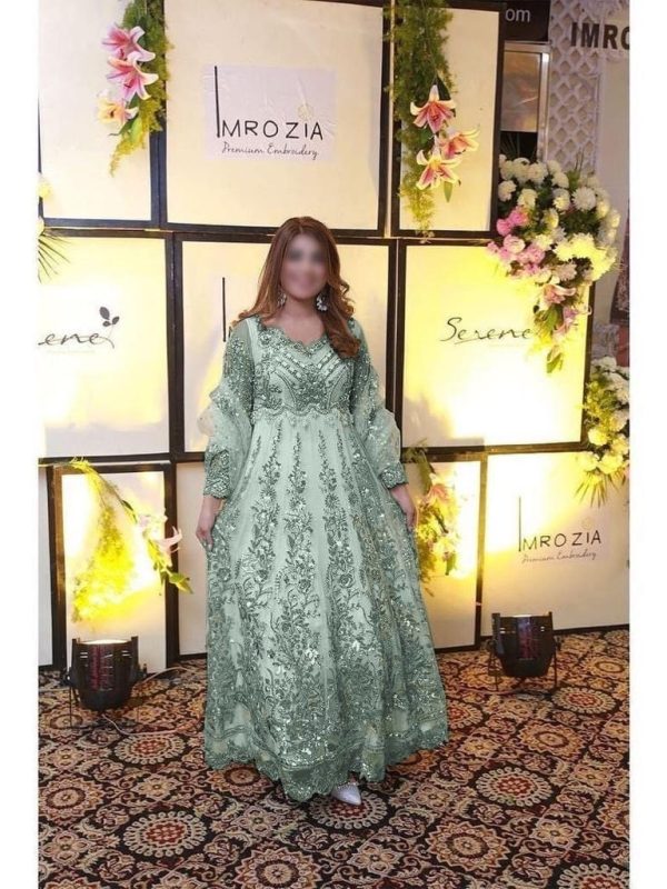 Imrozia Seagreen Bridal Collection Net Replica