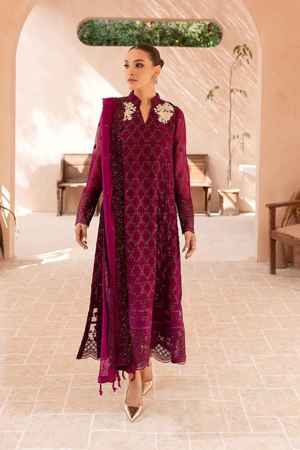 Azure Maroon Formal Collection Chiffon Replica