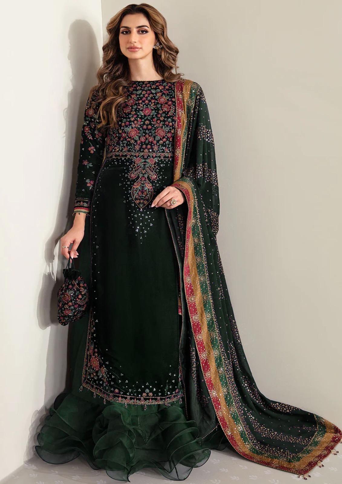 Jazmin Green Formal Collection Velvet Replica