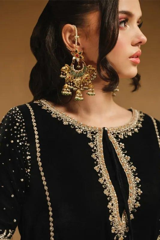 Khakaa Luxury Black Formal Collection Velvet Replica - Image 3