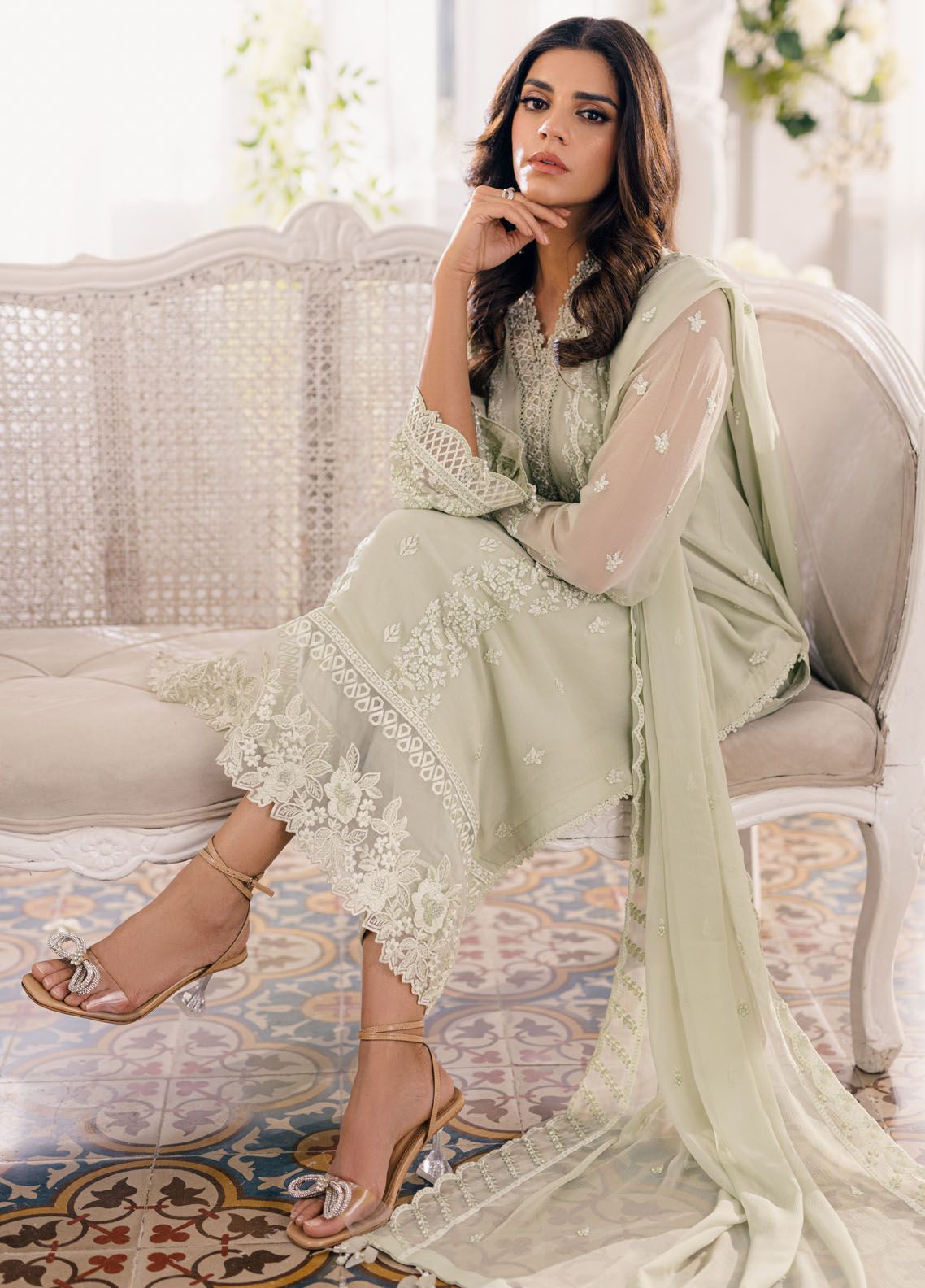 Azure Pistachio Formal Collection Chiffon Replica - Image 3