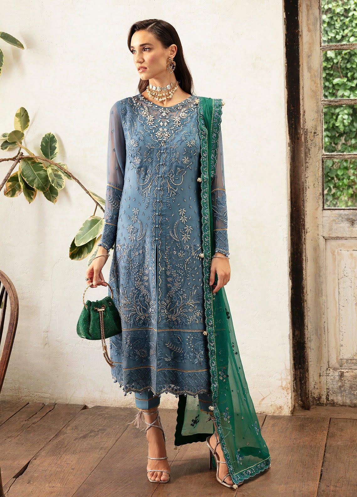 Alternative view of Gulaal Blue Formal Collection Net Replica