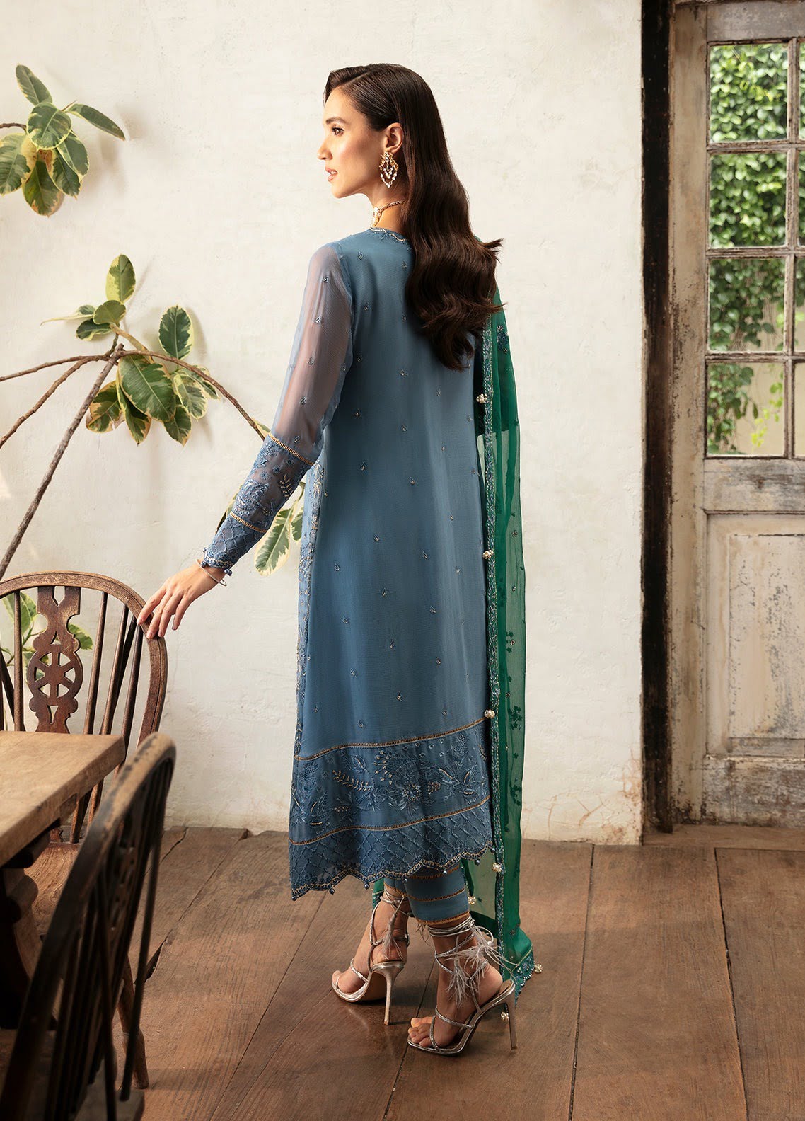 Gulaal Blue Formal Collection Net Replica - Image 3