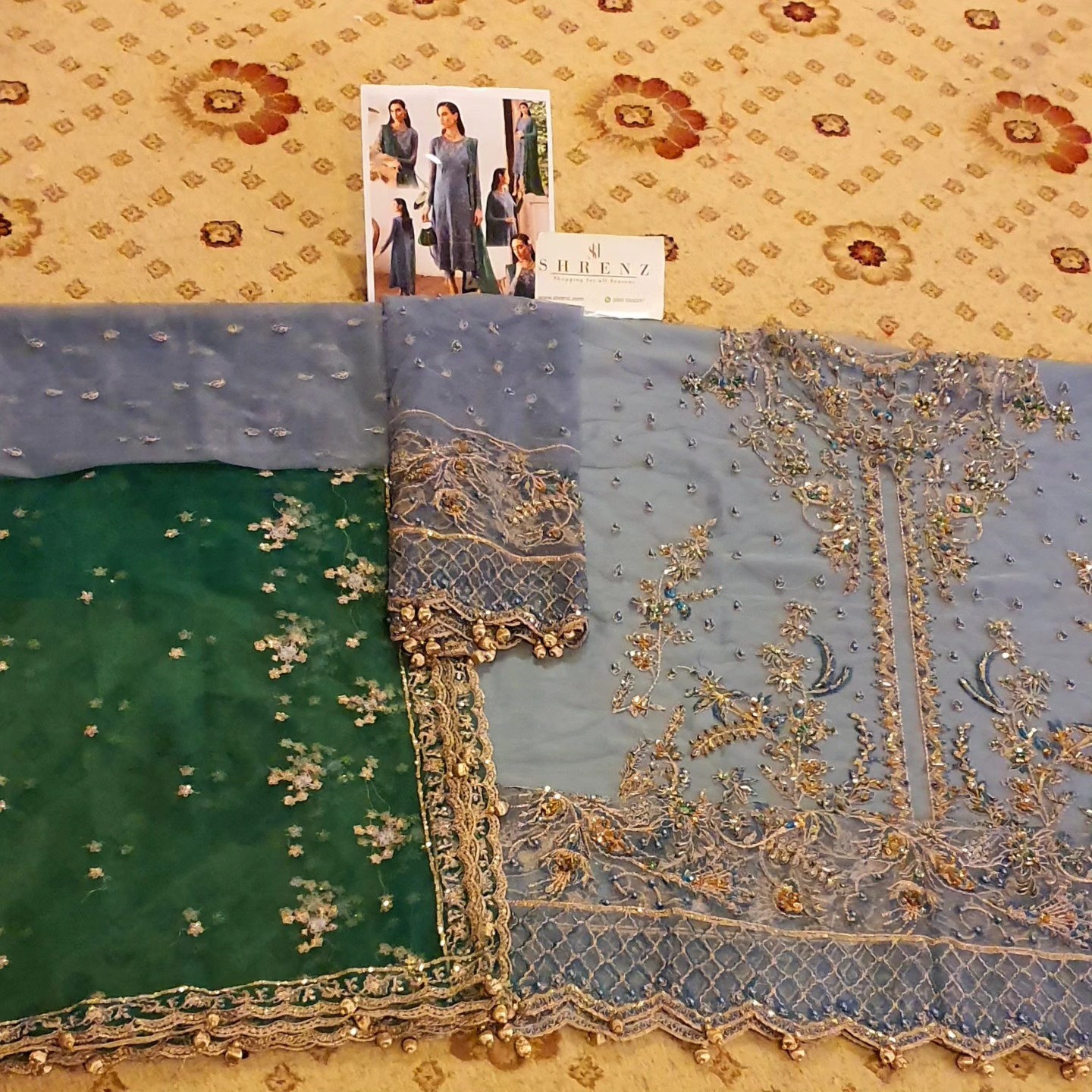 Gulaal Blue Formal Collection Net Replica - Image 6