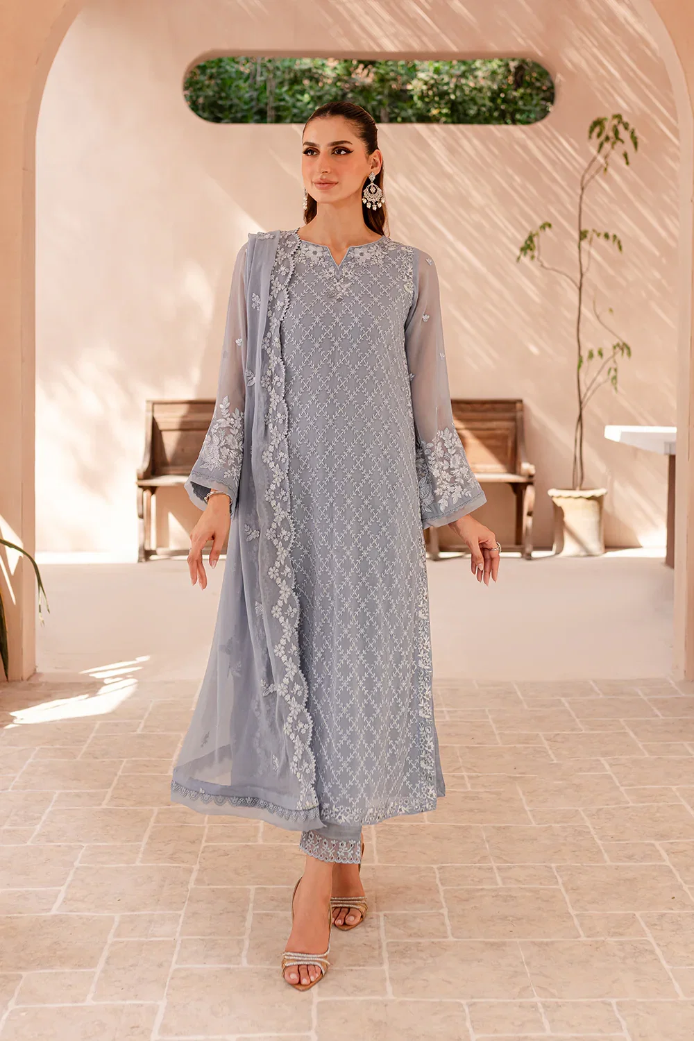 Azure Grey Formal Collection Chiffon Replica