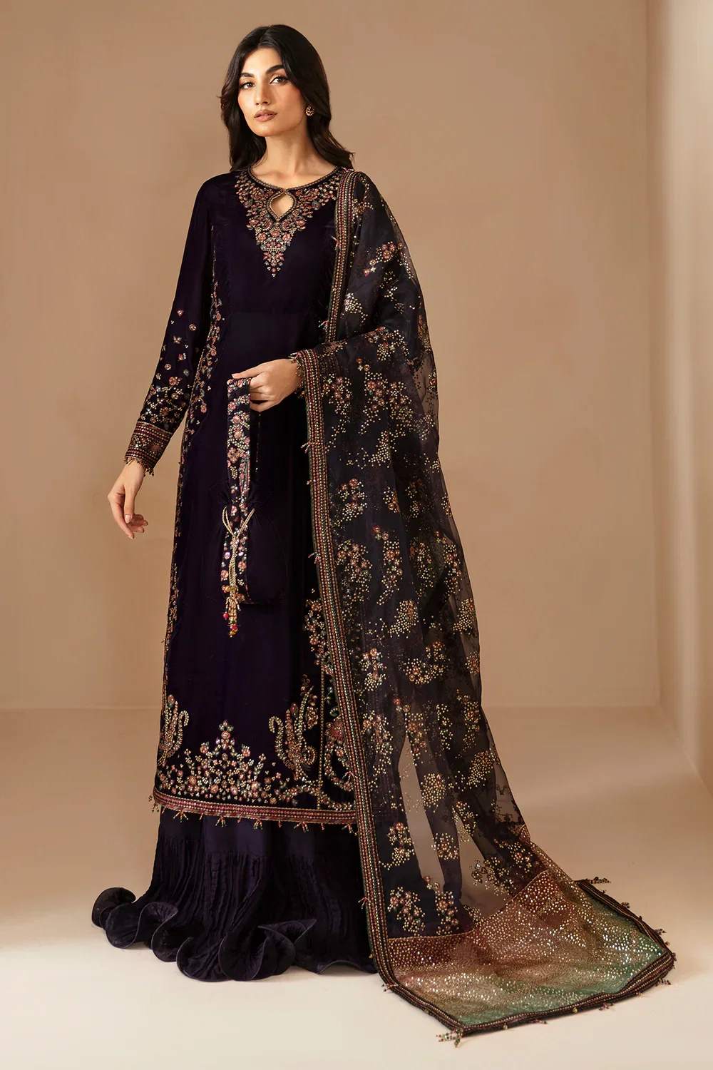 Jazmin Purple Formal Collection Velvet Replica