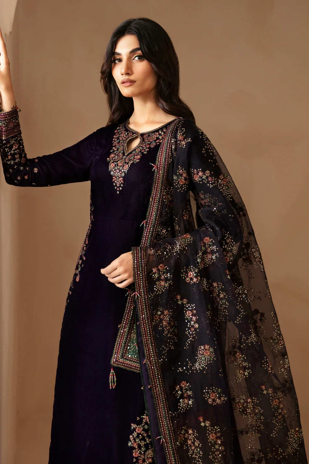 Alternative view of Jazmin Purple Formal Collection Velvet Replica