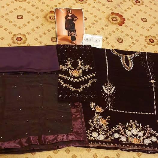 Alternative view of Khakaa Burgundy Formal Collection Velvet Replica