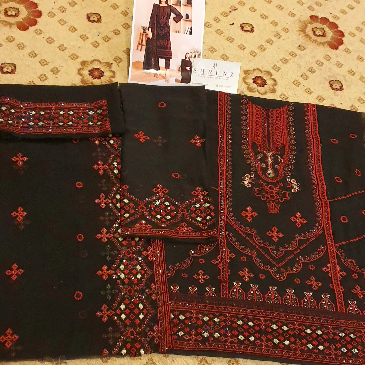 Noorma Kaamal Black Formal Collection Chiffon Replica - Image 5