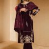 Khakaa Burgundy Formal Collection Velvet Replica