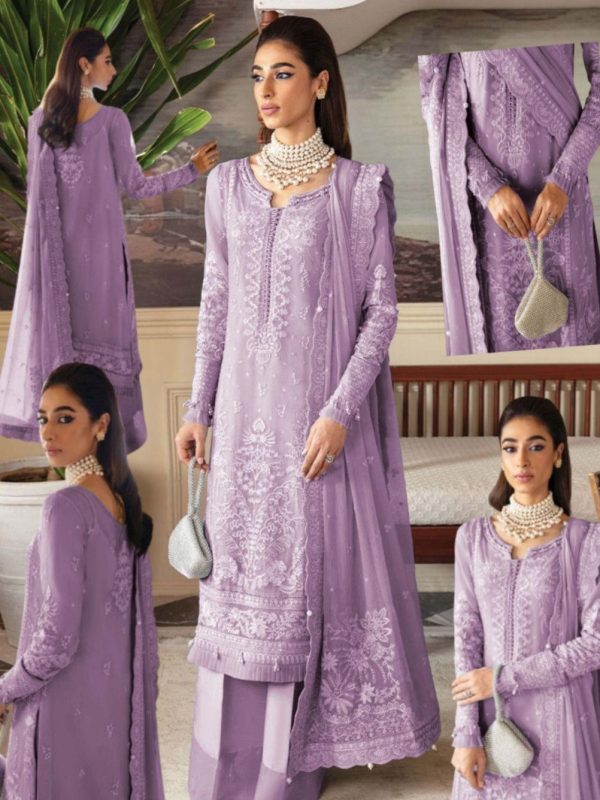 Gulaal Purple Formal Collection Organza Replica