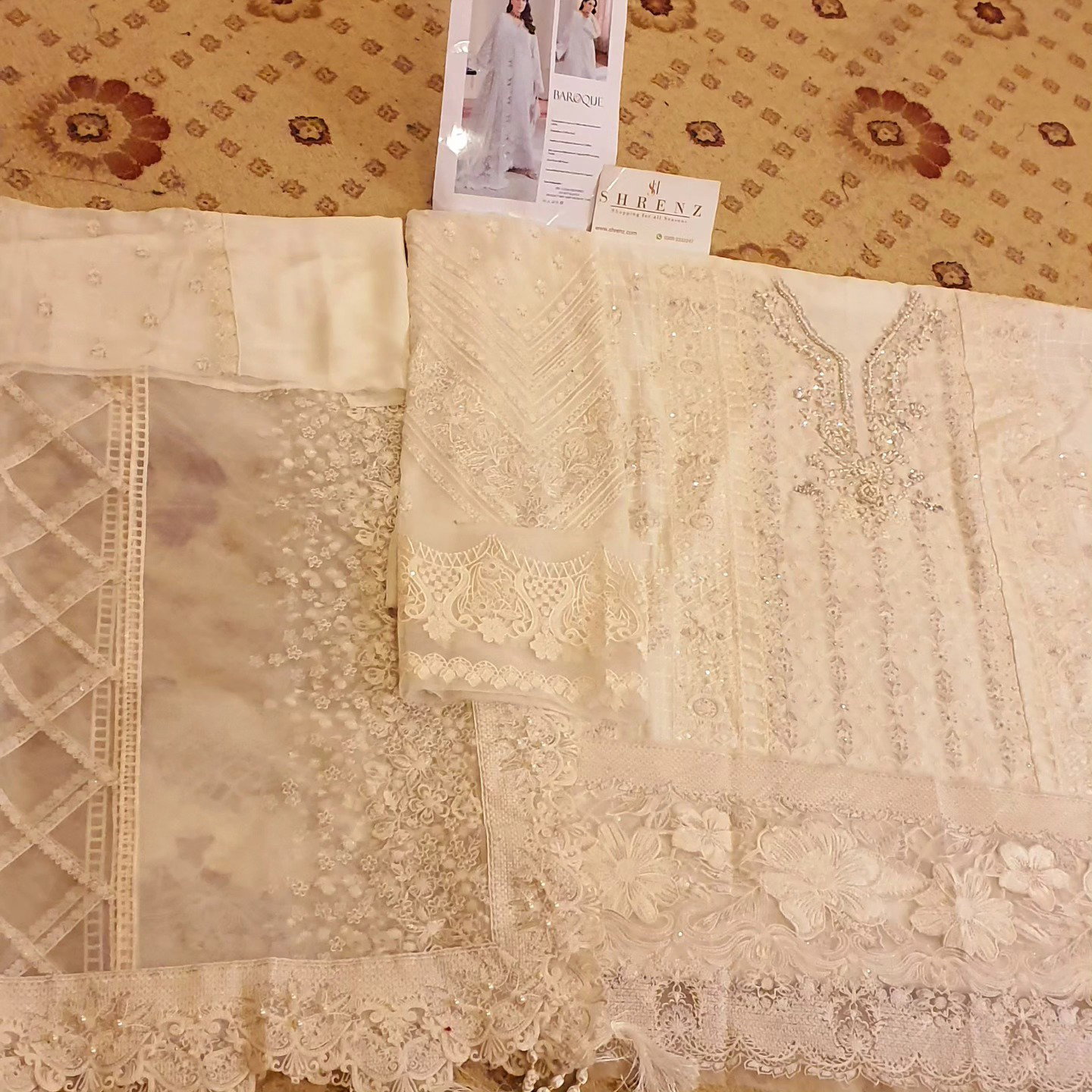 Baroque White Formal Collection Chiffon Replica - Image 4